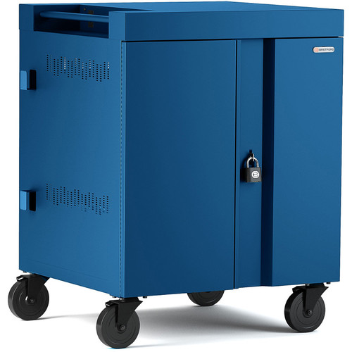 Bretford CUBE Cart 16-Device Charging Cart with 270° Doors (Topaz)