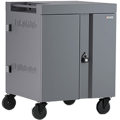 Bretford CUBE Cart 16-Device Charging Cart with 90° Doors (Platinum)