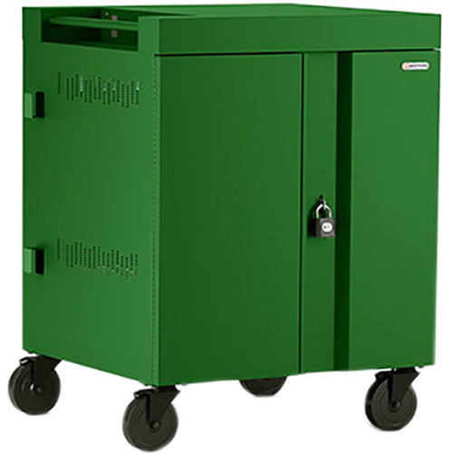 Bretford CUBE Cart 32-Device Charging Cart with 90° Doors (Grass)