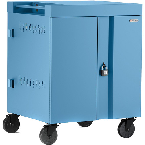 Bretford 32-Device CUBE Charging Cart for Chromebooks, Laptops, & Tablets (Sky)