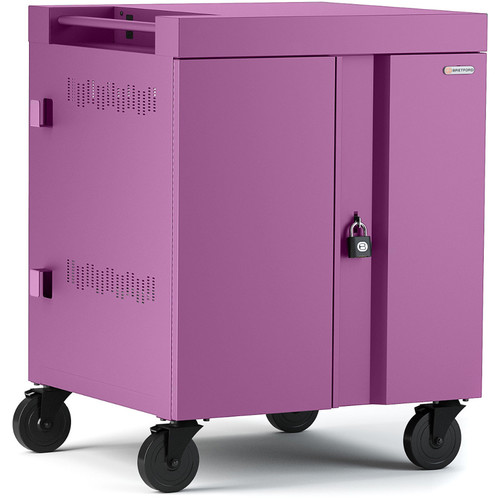 Bretford CUBE Cart 36-Device Charging Cart with 270° Doors (Orchid)