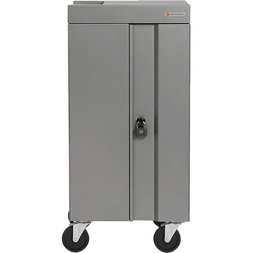 Bretford CUBE Smart Slim Pro 30-Device Charging Cart Powered by Opti-Sense (Charcoal)
