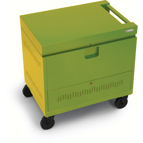Bretford CUBE Toploader Mini 26-Device Charging Cart (Electric Green)