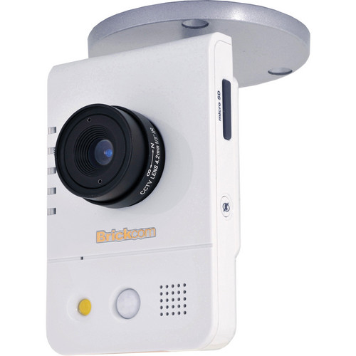 Brickcom CB-500A Series 5MP Full HD Indoor Compact Cube Network Camera with PoE, 2-Way Audio, & 4.05mm Fixed Lens