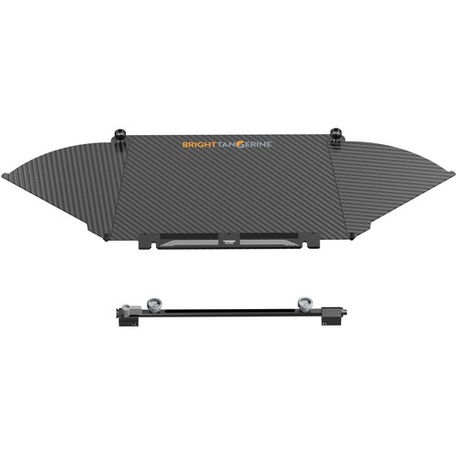 Bright Tangerine Carbon Fiber Bottom Flag for Misfit Kick Mk II Matte Box