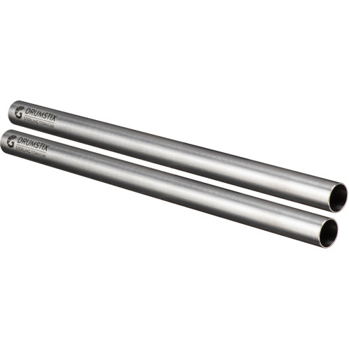 Bright Tangerine Drumstix 19mm Sterling Titanium Support Rods (18", Pair)