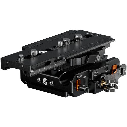 Bright Tangerine LeftField 3 Quick Release Baseplate for RED V-RAPTOR (FREEFLY MōVI)