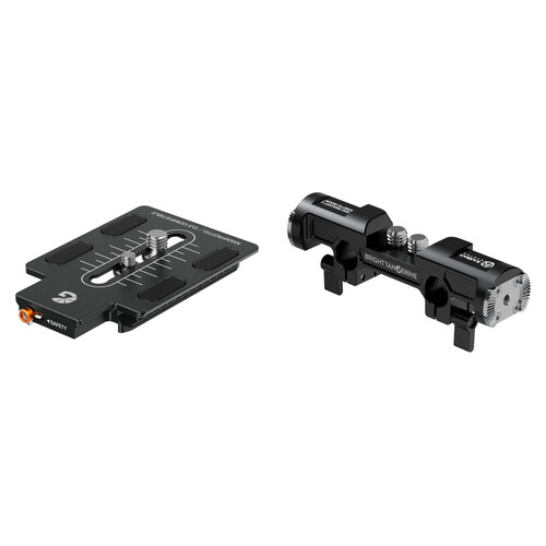 Bright Tangerine Universal Dovetail with 15mm Rod Bracket and Rosette Mount Kit (Short)
