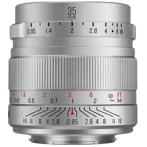 Brightin Star 35mm f/0.95 Lens (FUJIFILM X, Silver)