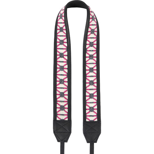 Bronkey Jaipur #104 Fabric & Leather Camera Strap (Multicolor/Pattern)