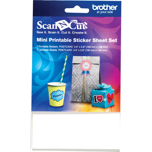 Brother Mini Printable Sticker Set for ScanNCut Machines (3.9 x 5.8")