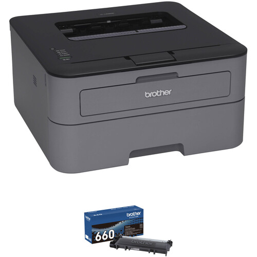 Brother HL-L2300D Monochrome Laser Printer with Additional High Yield Toner Cartridge Kit