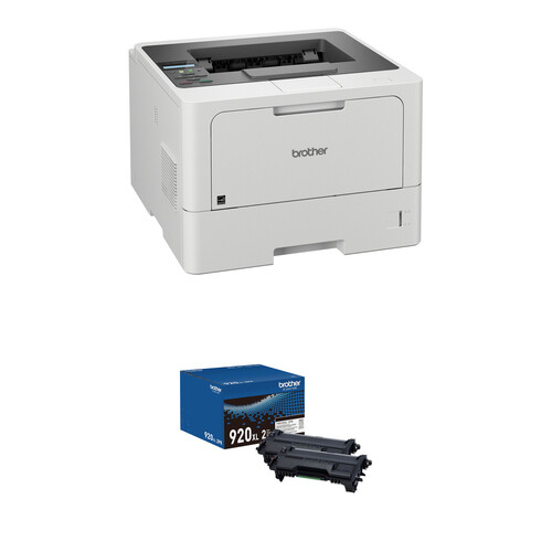 Brother HL-L5210DW Monochrome Wi-Fi Laser Printer with TN920XL2PK High-Yield Black Toner Cartridges Kit