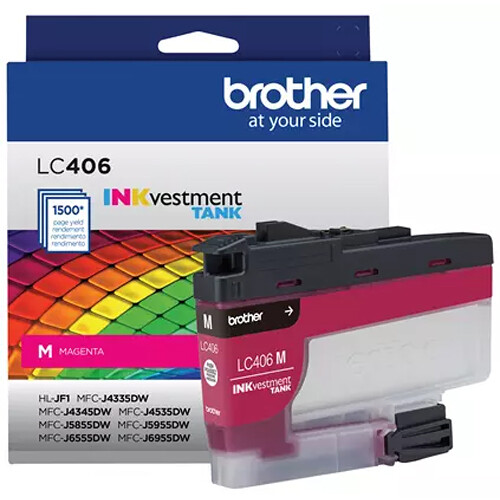 Brother LC406MS INKvestment Tank Standard Yield Magenta Ink Cartridge