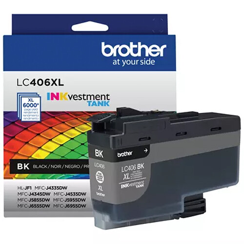 Brother LC406XLBKS INKvestment Tank High Yield Black Ink Cartridge