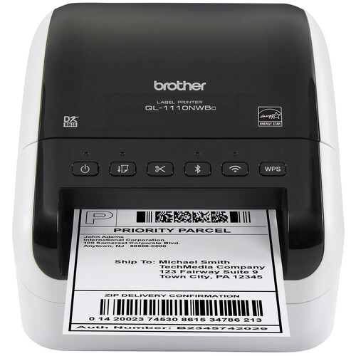 Brother QL-1110NWBC Wide Format Professional Label Printer with Ethernet and Bluetooth