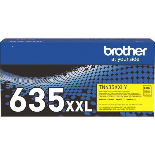 Brother Genuine Super High Yield TN635XXL Toner (6500 Page Yield, Yellow)