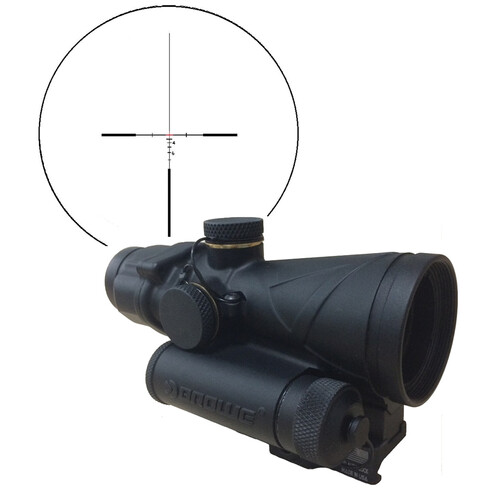 BROWE 4x32 Combat Optic Riflescope (5.56mm Red Crosshair Reticle, Black)