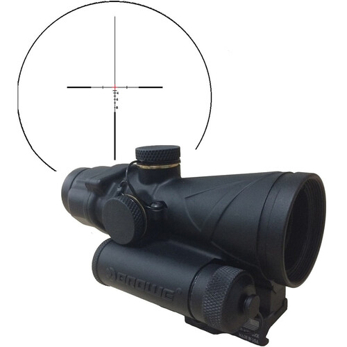 BROWE 4x32 Combat Optic Riflescope (7.62 x 51mm Red Crosshair Reticle, Black)
