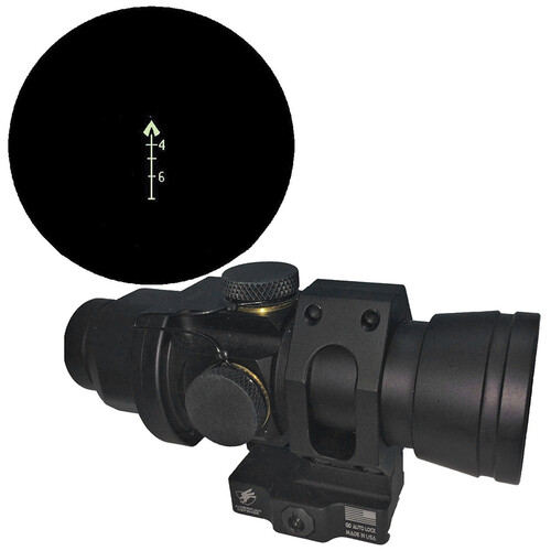 BROWE 4x32 Sport Optic Riflescope (5.56mm Green Chevron Reticle, Black)