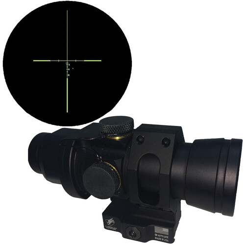 BROWE 4x32 Sport Optic Riflescope (7.62x51mm Green Crosshair Reticle, Black)