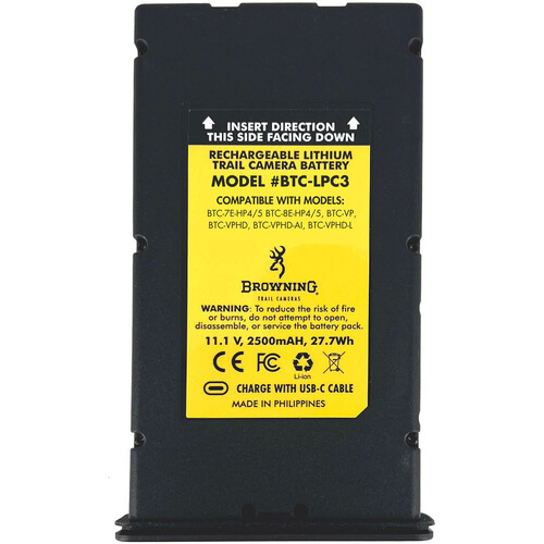 Browning LPC3 Rechargeable Battery Pack for Defender Vision Pro, Recon Elite, Spec Ops Elite