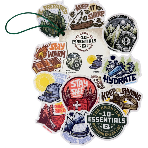 Brunton 10 Essentials Card & Sticker Kit