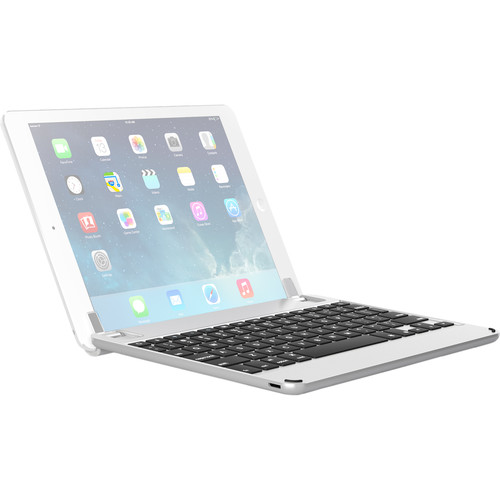 Brydge 9.7 Bluetooth Keyboard for iPad Air 1/2, Pro 9.7" & 2017/2018 iPad (Silver)