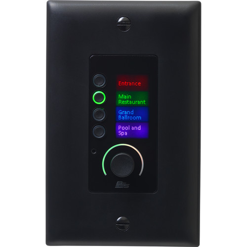 BSS Audio EC-4BV Ethernet Controller with 4 Buttons and Volume Control (Black, US Decora Version)