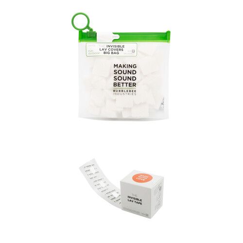 Bubblebee Industries Invisible Lav Covers Fur Outdoor Big Bag Kit with Tape Roll (40-Pack, White)