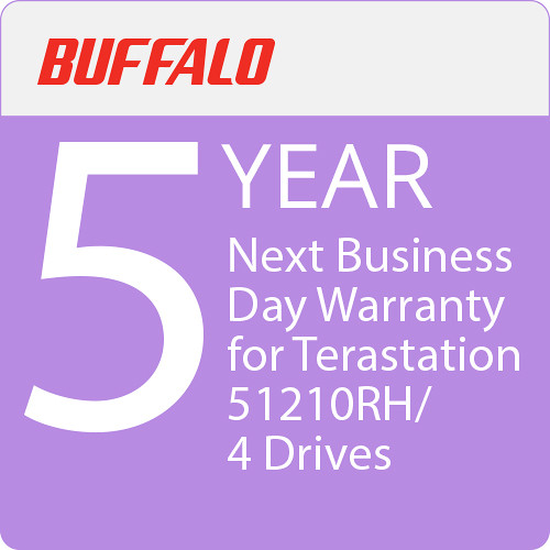 Buffalo 5-Year Next Business Day Warranty Upgrade for 8- and 12-Bay Partial TeraStations