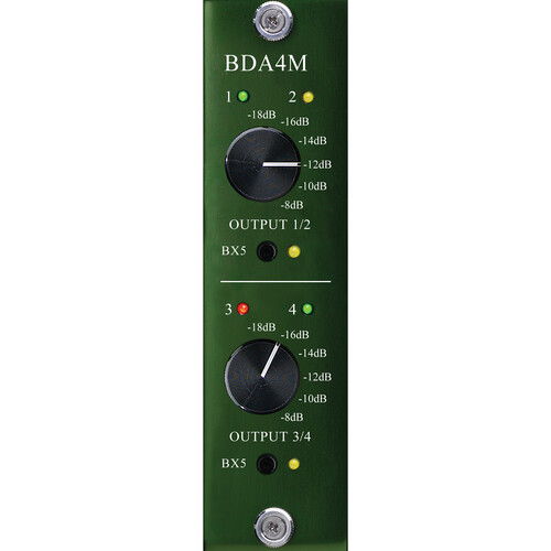 Burl Audio Mastering Grade 4 Channel DAC Card with Attenuation, Switchable Bx5 Transformers for B80