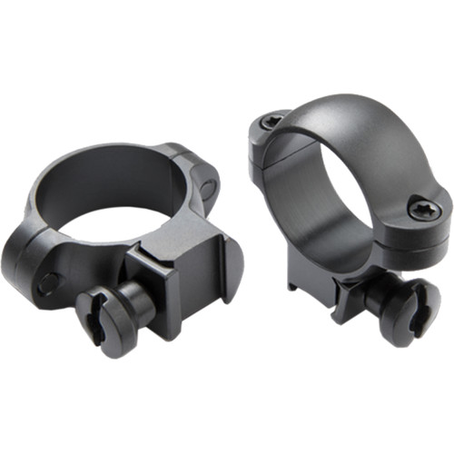 Burris Optics Rimfire and Airgun Riflescope Rings with Quick Detach Lever (1", Steel, Medium, Matte Black)