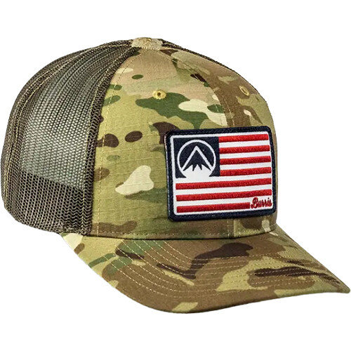 Burris Optics Patriot Trucker Hat (Green Camo)