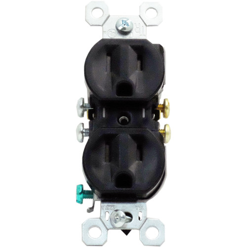 Bush Baby Functional Wall Outlet with Covert 1080p Wi-Fi Camera (Black)