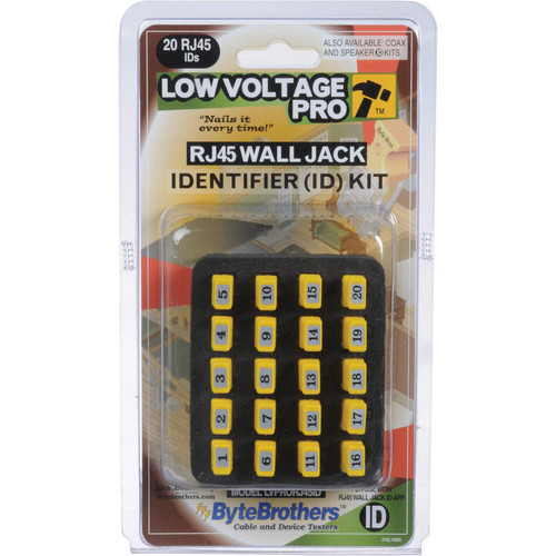 Byte Brothers 20-Piece RJ45 Wall Jack Mapper Kit