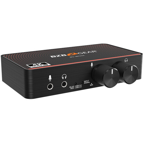 BZBGEAR USB-C 4K60 Video Capture Box with Scaler, HDMI 2.0 Loop Out, Audio & HDR10 to SDR Conversion