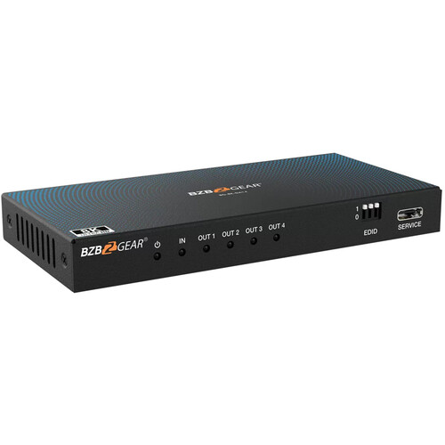 BZBGEAR 1x4 HDMI Splitter with Auto Downscaling