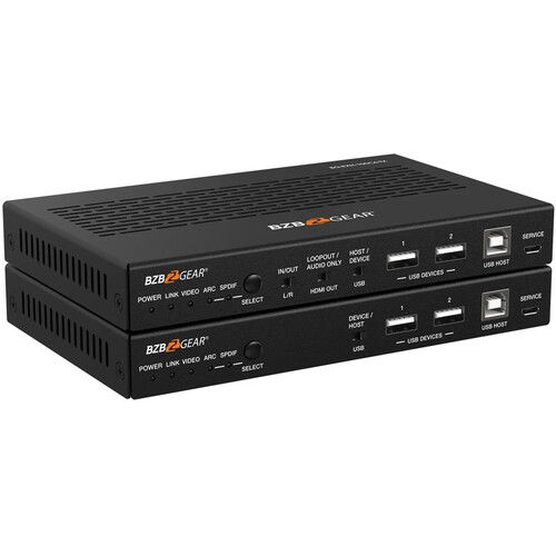 BZBGEAR 4K HDMI HDBaseT 3.0 Extender with Audio Embedding/De-Embedding