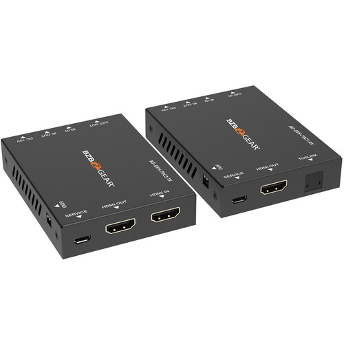 BZBGEAR 4K 18 Gb/s HDMI Extender with Bidirectional IR/POC/ARC & Audio De-Embedding