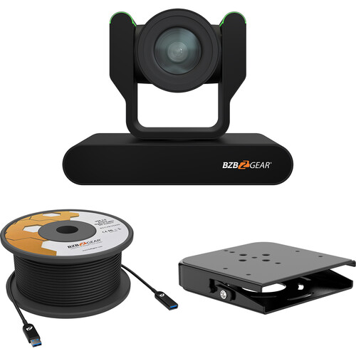 BZBGEAR ADAMO HD 20x PTZ Camera Kit with Wall Mount and 33' USB 3.0 Cable (White)