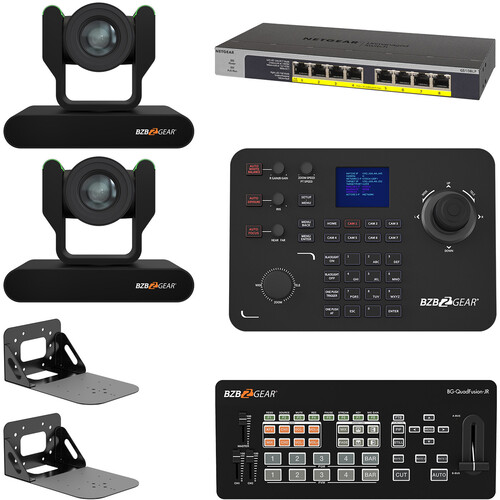 BZBGEAR ADAMO HD Live Streaming Kit with Controller, Switches & Wall Mount (Black)