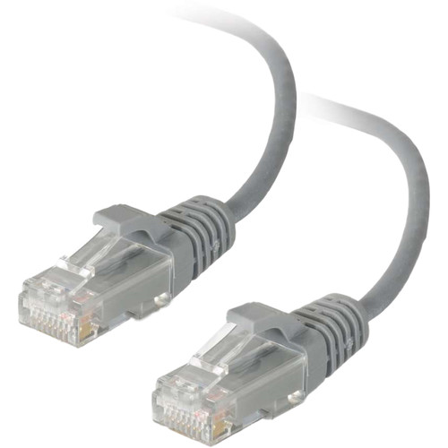 C2G RJ45 Male to RJ45 Male Cat 5e Slim Patch Cable (5', Gray)