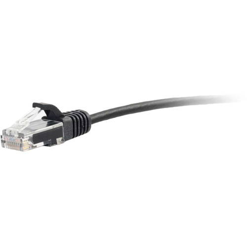 C2G RJ45 Male to RJ45 Male Slim Cat 6 Patch Cable (1.5', Black)
