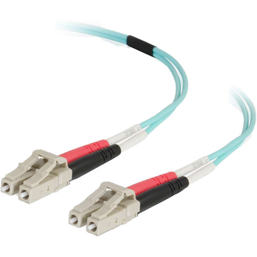 C2G 50/125 LC Male to LC Male Multimode Fiber Optic OM4 Cable (1.6')
