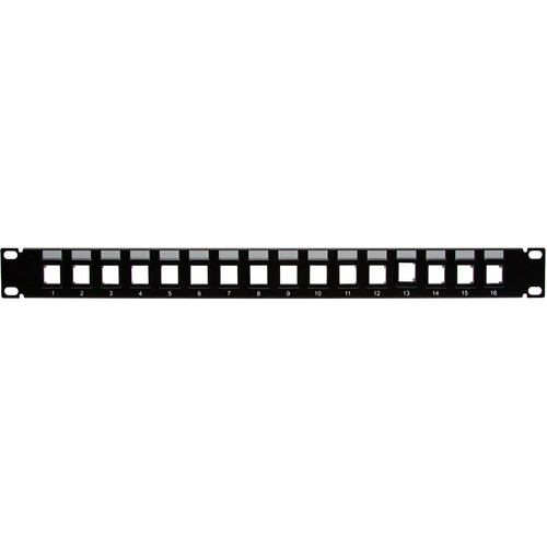C2G 16-Port Blank Keystone Patch Panel