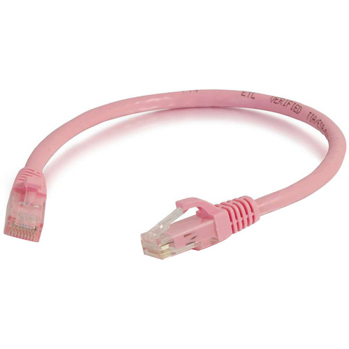 C2G Cat 6 Snagless Unshielded Patch Cable (1', Pink)
