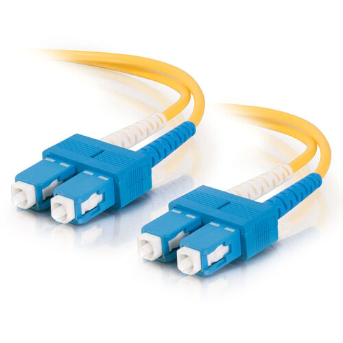 C2G SC to SC Duplex 9/125 Single Mode Fiber Patch Cable (16.4', Yellow)