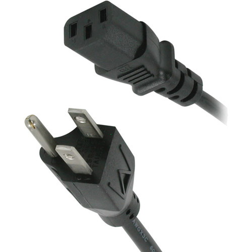 C2G 18 AWG Universal Power Cord (NEMA 5-15P to IEC C13, 1')