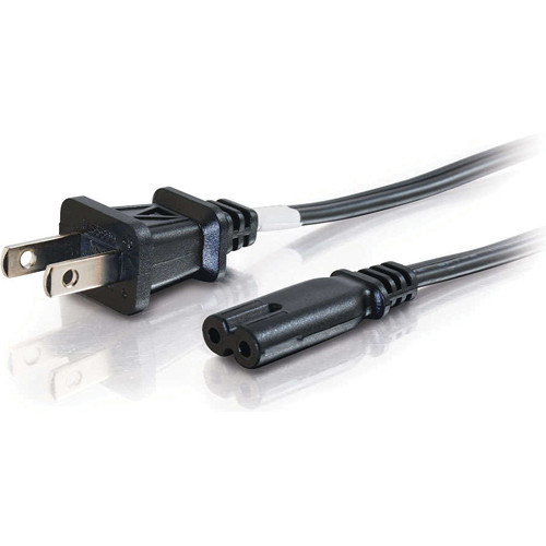 C2G 18 AWG 2-Slot Non-Polarized Power Cord 27398 B&H Photo Video
